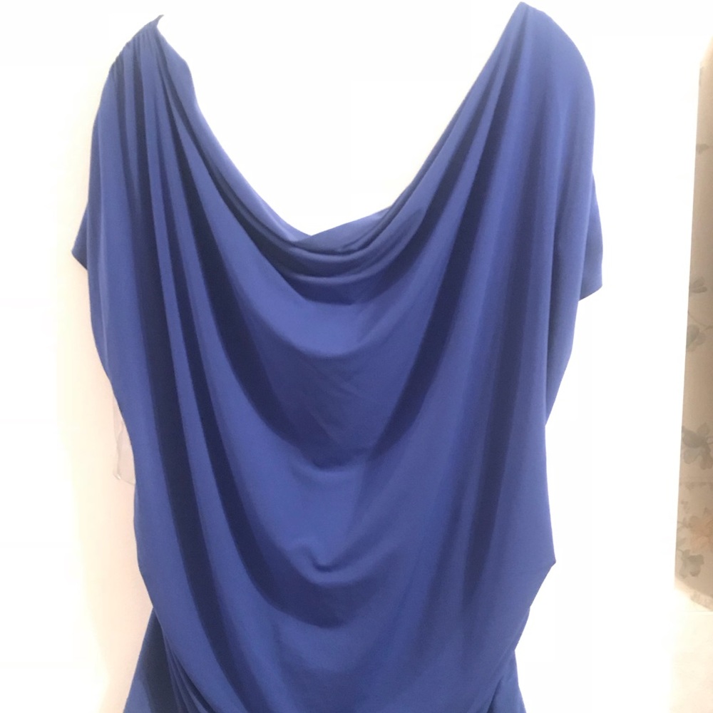 Lane Bryant Royal blue scoop neck top